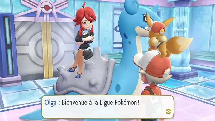 Pokémon Let's Go Ligue Pokémon Salle Olga Glace