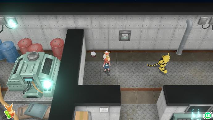Pokémon Let's Go Centrale Abandonnée Intérieur Électrode Objet