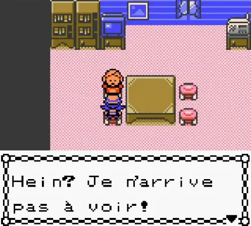 pnj disant "hein ? je n'arrive pas à voir !"